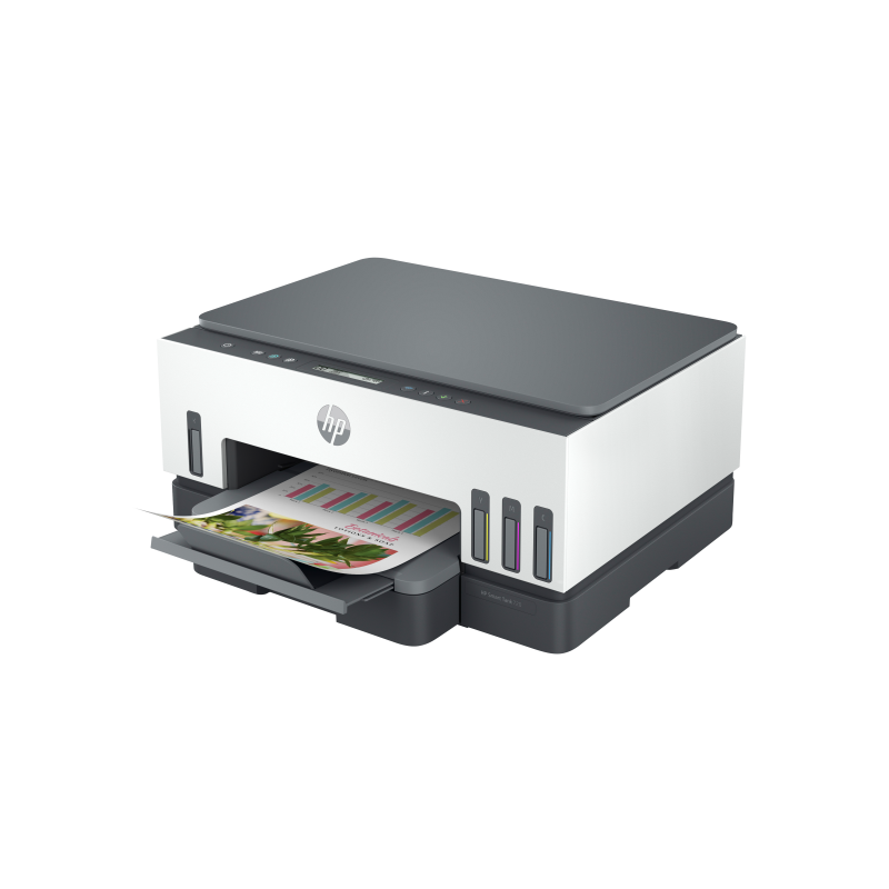 HP Smart Tank 720 AiO Spausdintuvas rašalinis spalvotas MFP A4 15 ppm USB Wi-Fi