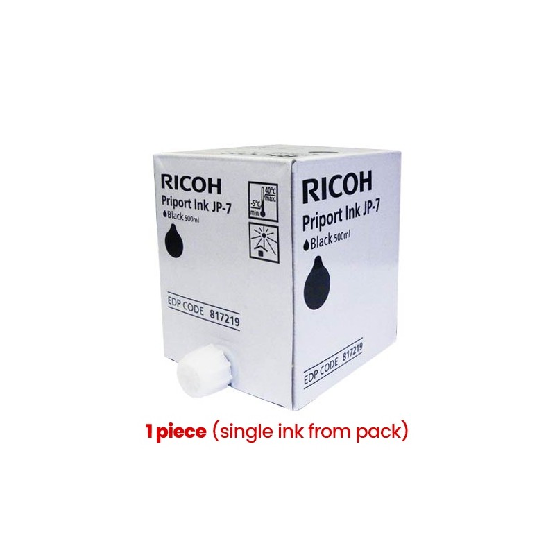 Ricoh JP-7 (817219) Rašalinė kasetė, Juoda (1 vnt)