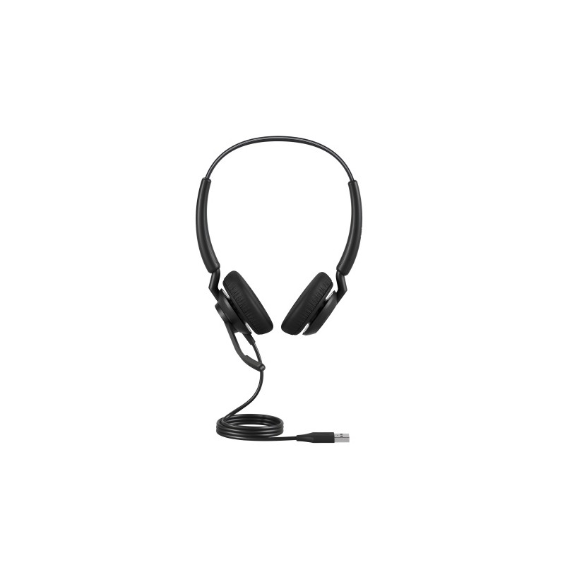 Jabra Engage 40 MS Stereo Inline Link Laidinės ausinės, USB-C/USB-A, Juoda