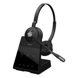 Jabra Engage 65 SE Stereo Belaidės ausinės, Charging Stand, Juoda