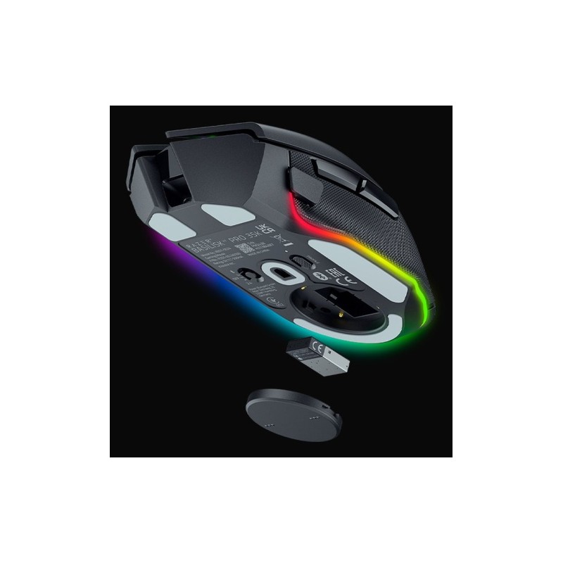 Razer Basilisk V3 Pro 35K Belaidė žaidimų pelė RF Wireless + Bluetooth + USB-A, 35000 DPI, Juoda
