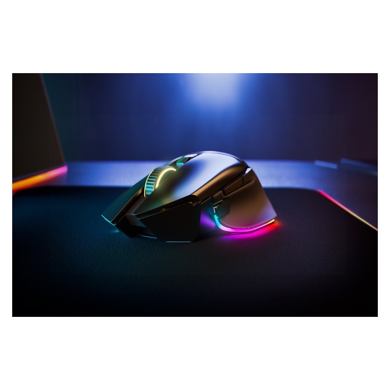 Razer Basilisk V3 Pro 35K Belaidė žaidimų pelė RF Wireless + Bluetooth + USB-A, 35000 DPI, Juoda