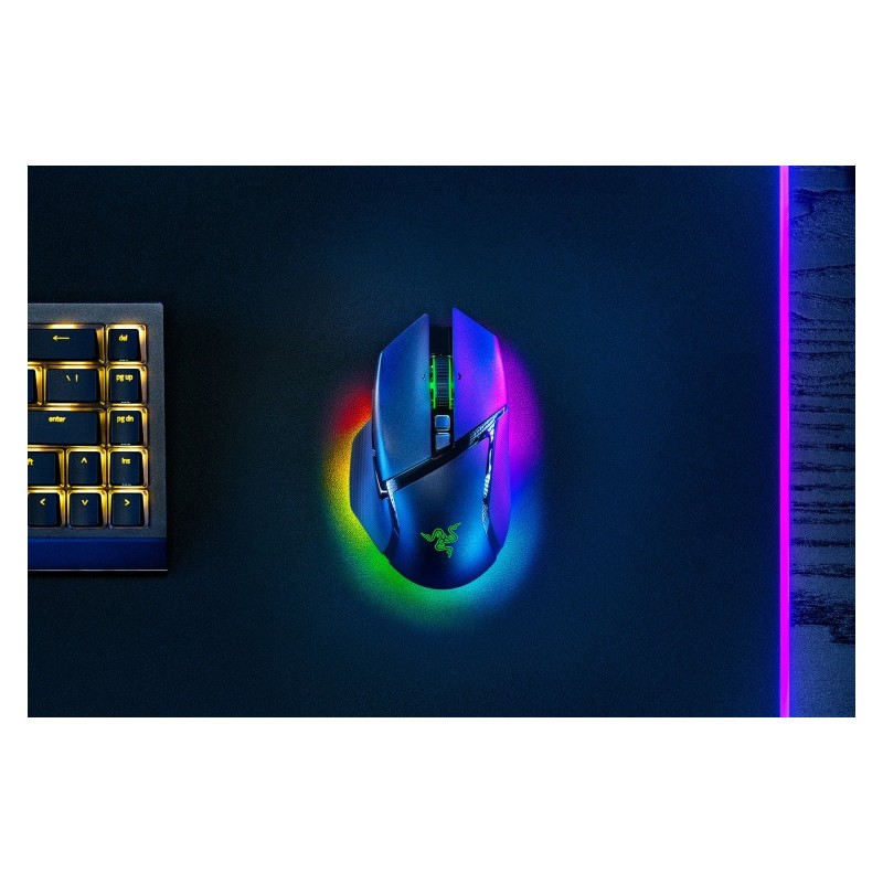 Razer Basilisk V3 Pro 35K Belaidė žaidimų pelė RF Wireless + Bluetooth + USB-A, 35000 DPI, Juoda
