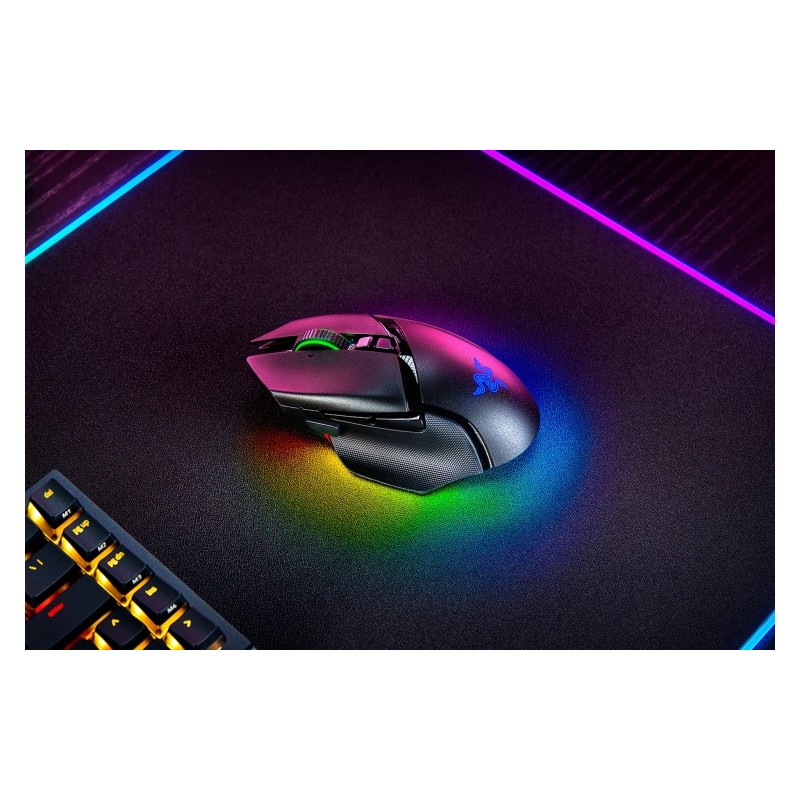 Razer Basilisk V3 Pro 35K Belaidė žaidimų pelė RF Wireless + Bluetooth + USB-A, 35000 DPI, Juoda
