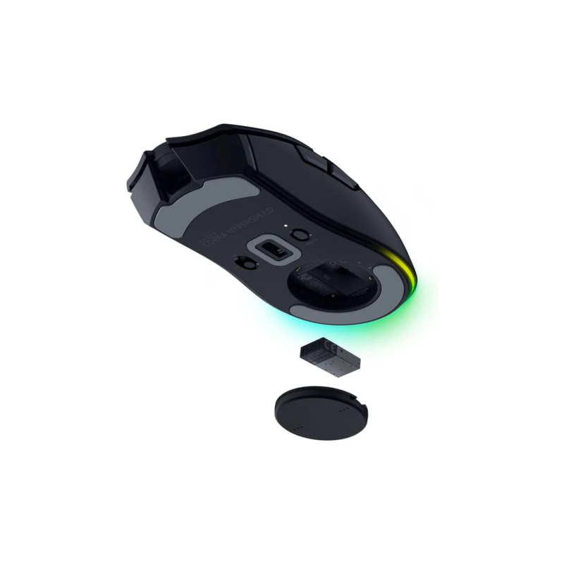 Razer Cobra HyperSpeed Belaidė žaidimų pelė RF Wireless + Bluetooth + USB-A, 26000 DPI, Juoda
