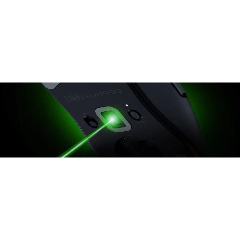 Razer Cobra HyperSpeed Belaidė žaidimų pelė RF Wireless + Bluetooth + USB-A, 26000 DPI, Juoda