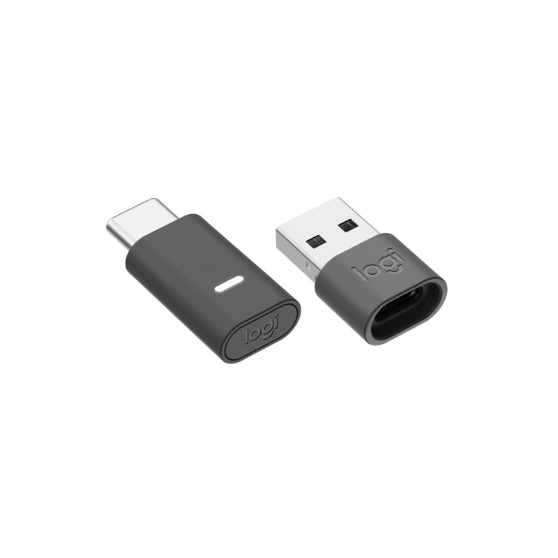 Logitech Zone Vibe Wireless UC Belaidės ausinės, USB-C Bluetooth receiver, Graphite