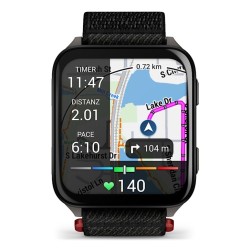 Garmin Venu X1 Išmanusis laikrodis Black, Slate Titanium Caseback / Black ComfortFit Nylon Band