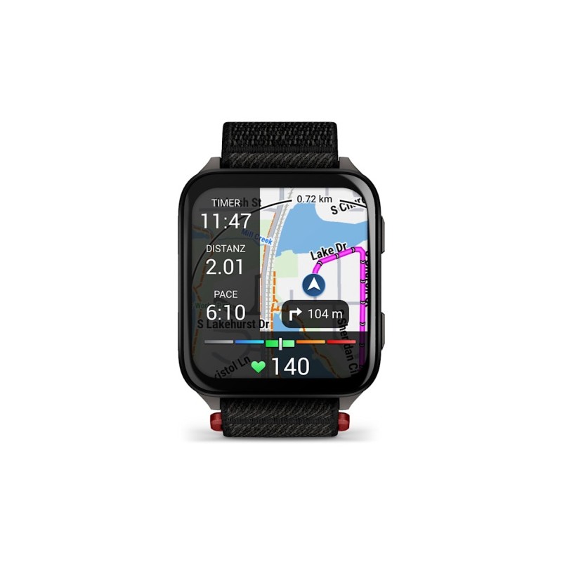 Garmin Venu X1 Išmanusis laikrodis Black, Slate Titanium Caseback / Black ComfortFit Nylon Band