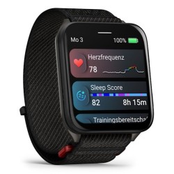 Garmin Venu X1 Išmanusis laikrodis Black, Slate Titanium Caseback / Black ComfortFit Nylon Band