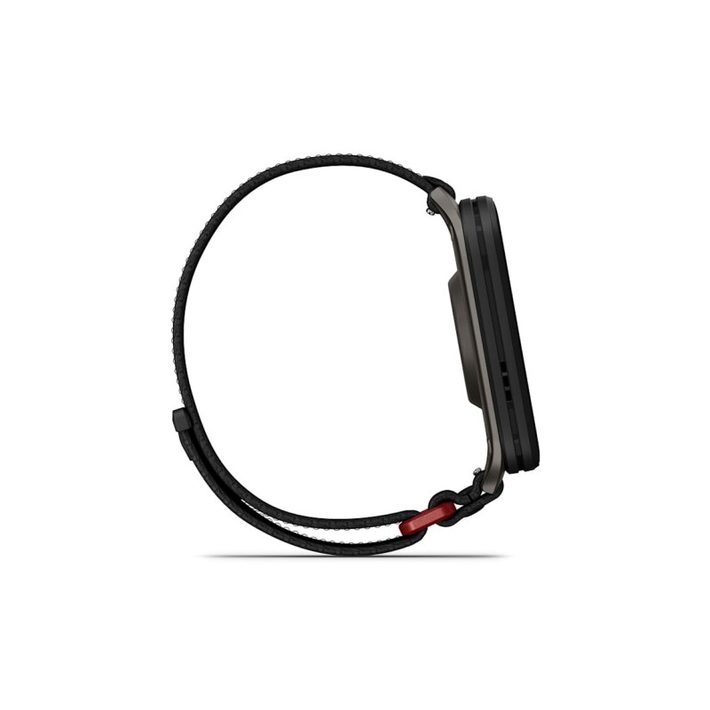 Garmin Venu X1 Išmanusis laikrodis Black, Slate Titanium Caseback / Black ComfortFit Nylon Band