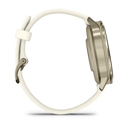 Garmin Venu 4 Išmanusis laikrodis 41 mm Lunar Gold / Bone Silicone Band