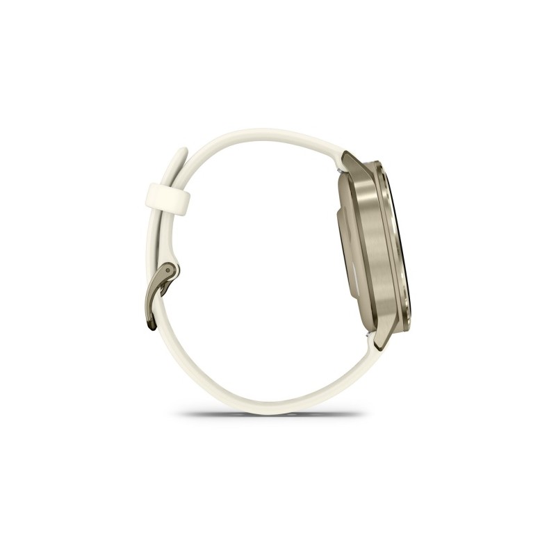 Garmin Venu 4 Išmanusis laikrodis 41 mm Lunar Gold / Bone Silicone Band