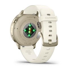 Garmin Venu 4 Išmanusis laikrodis 41 mm Lunar Gold / Bone Silicone Band