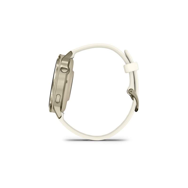 Garmin Venu 4 Išmanusis laikrodis 41 mm Lunar Gold / Bone Silicone Band