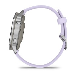 Garmin Venu 4 Išmanusis laikrodis 41 mm Silver / Periwinkle Silicone Band