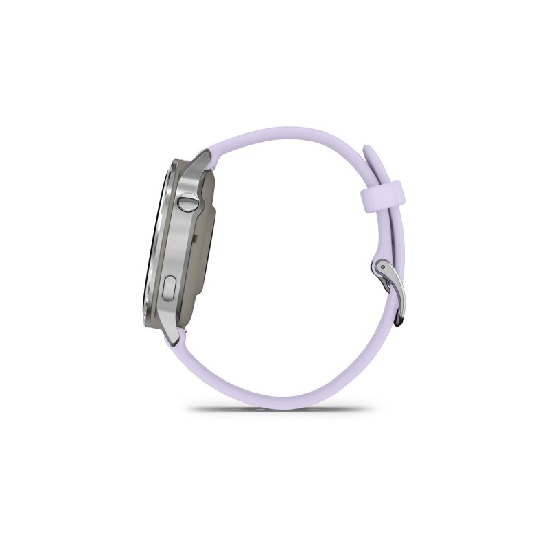 Garmin Venu 4 Išmanusis laikrodis 41 mm Silver / Periwinkle Silicone Band