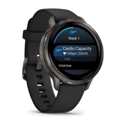Garmin Venu 4 Išmanusis laikrodis 41 mm Slate / Black Silicone Band