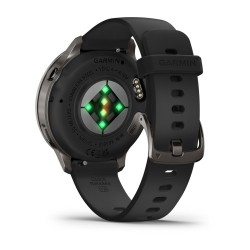 Garmin Venu 4 Išmanusis laikrodis 41 mm Slate / Black Silicone Band