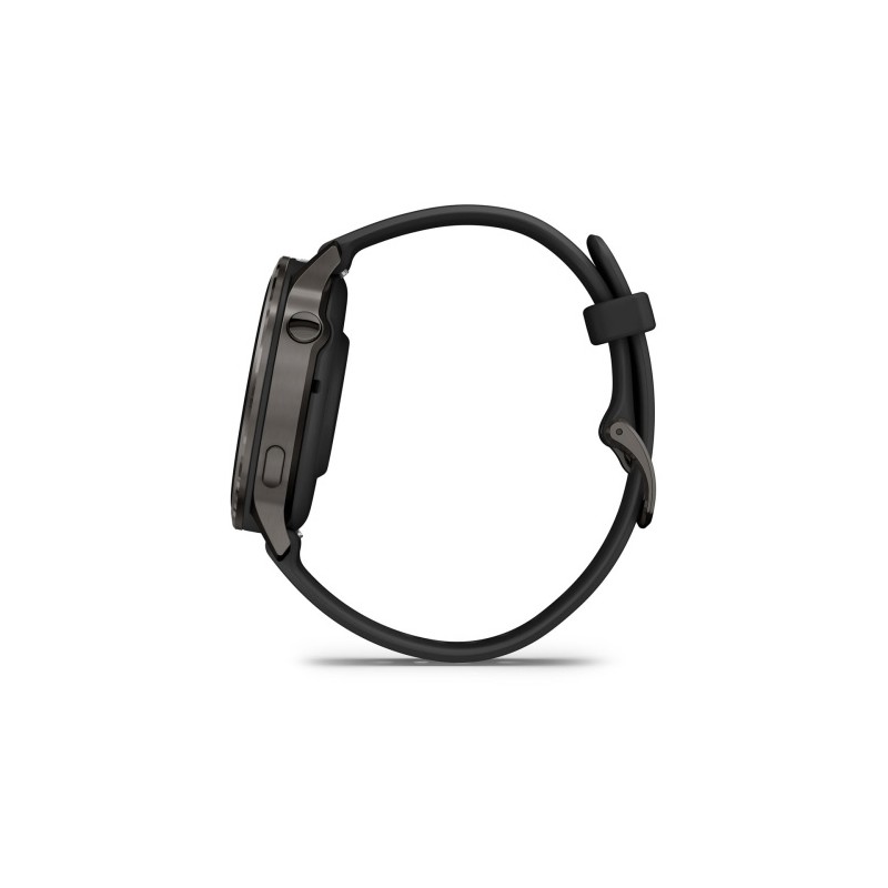 Garmin Venu 4 Išmanusis laikrodis 41 mm Slate / Black Silicone Band
