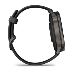Garmin Venu 4 Išmanusis laikrodis 45 mm Slate / Black Silicone Band