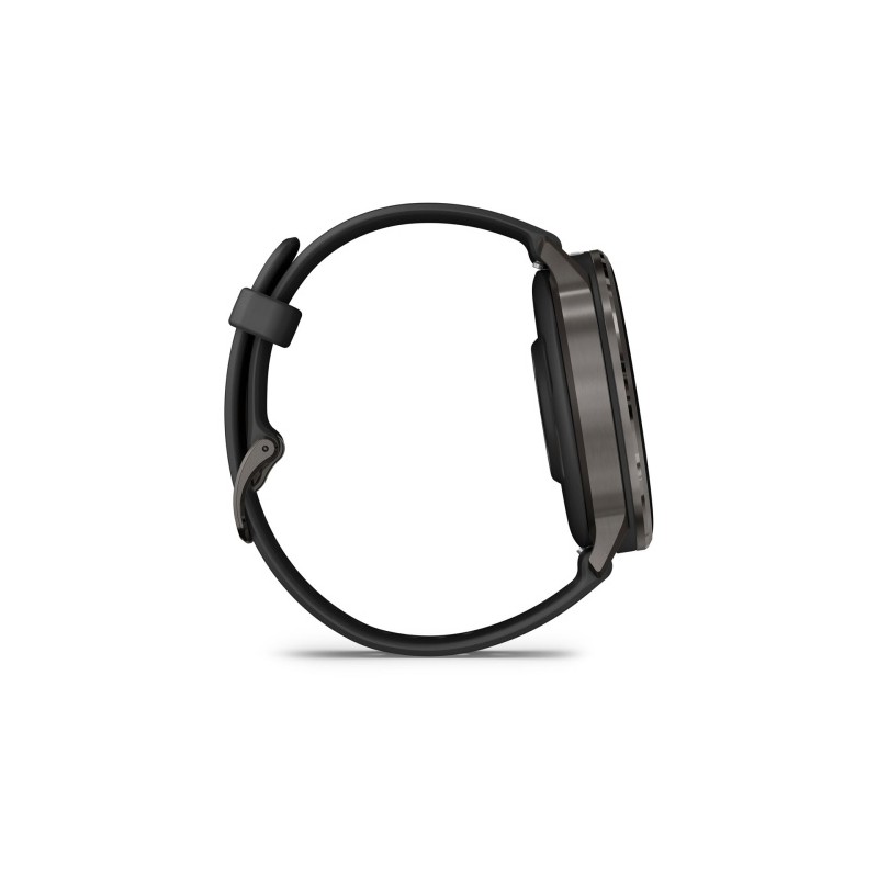Garmin Venu 4 Išmanusis laikrodis 45 mm Slate / Black Silicone Band