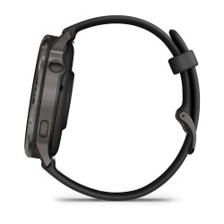Garmin Venu 4 Išmanusis laikrodis 45 mm Slate / Black Silicone Band