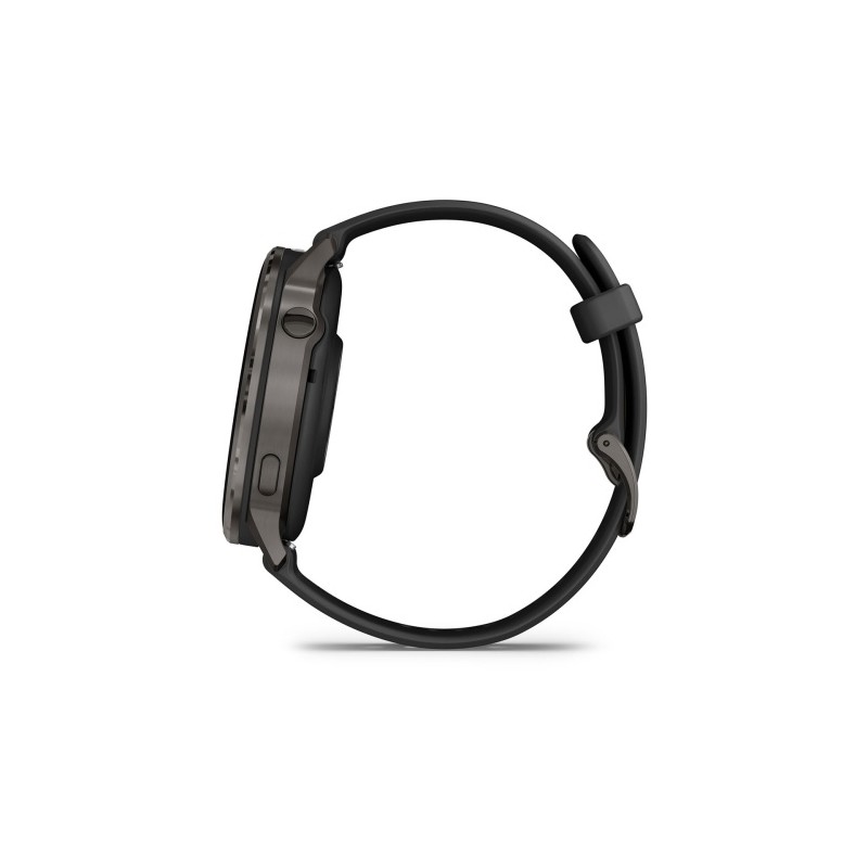 Garmin Venu 4 Išmanusis laikrodis 45 mm Slate / Black Silicone Band
