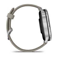 Garmin Venu 4 Išmanusis laikrodis 45 mm Silver / Silver Gray Silicone Band