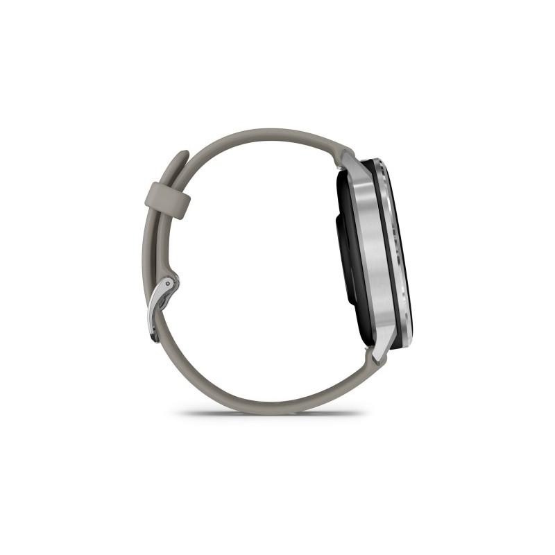 Garmin Venu 4 Išmanusis laikrodis 45 mm Silver / Silver Gray Silicone Band