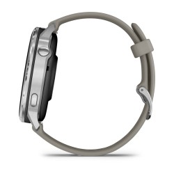 Garmin Venu 4 Išmanusis laikrodis 45 mm Silver / Silver Gray Silicone Band