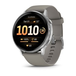 Garmin Venu 4 Išmanusis laikrodis 45 mm Silver / Silver Gray Silicone Band