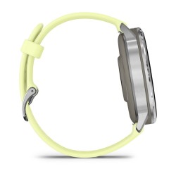 Garmin Venu 4 Išmanusis laikrodis 45 mm Silver / Citron Silicone Band