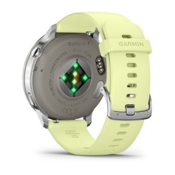 Garmin Venu 4 Išmanusis laikrodis 45 mm Silver / Citron Silicone Band
