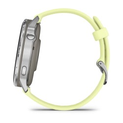 Garmin Venu 4 Išmanusis laikrodis 45 mm Silver / Citron Silicone Band