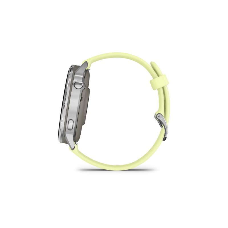 Garmin Venu 4 Išmanusis laikrodis 45 mm Silver / Citron Silicone Band