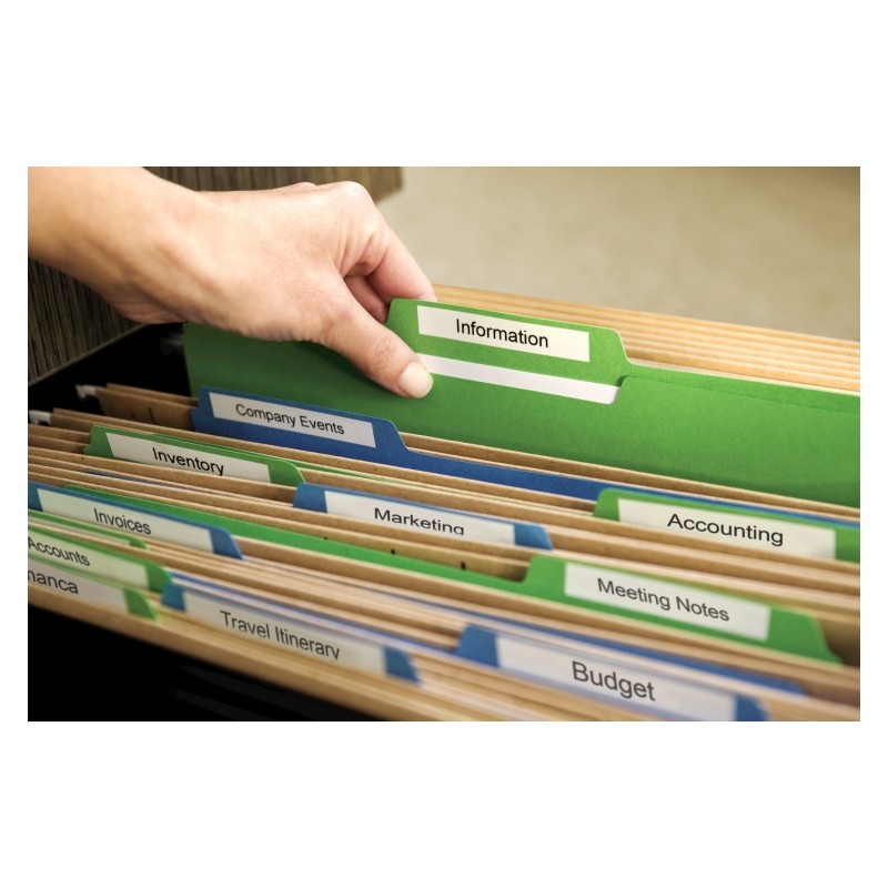 Dymo 11355 (S0722550) Etiketės 19 x 51mm, 1 ritinėlis x 500 etikečių, Balta