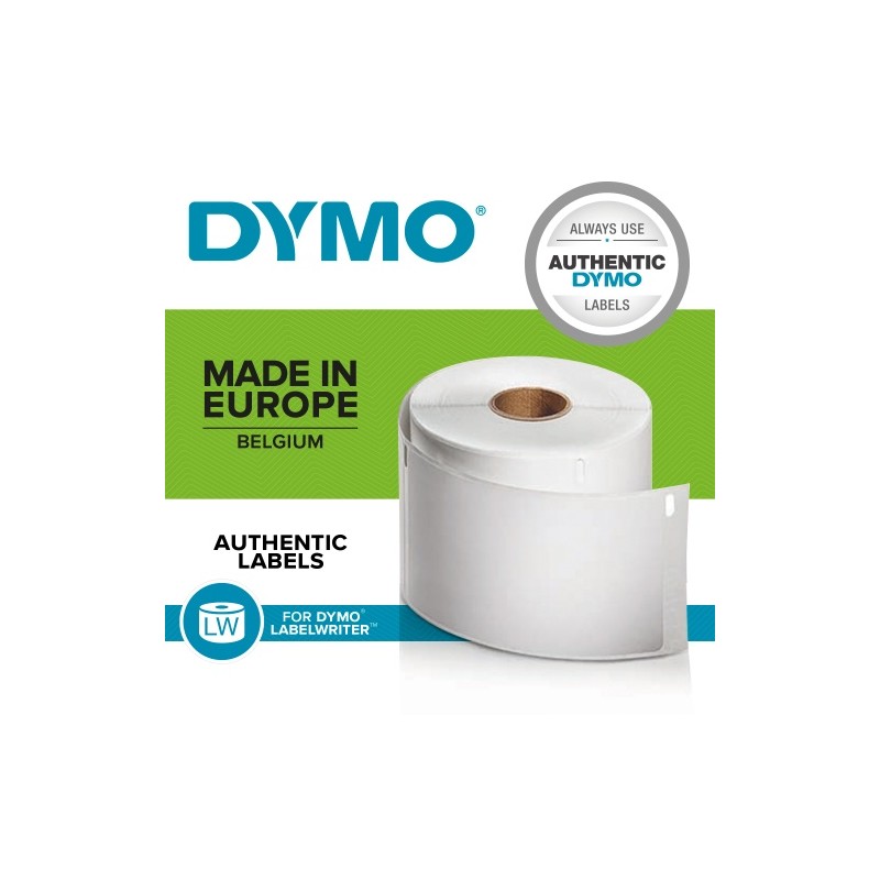 Dymo 11355 (S0722550) Etiketės 19 x 51mm, 1 ritinėlis x 500 etikečių, Balta