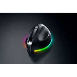 Razer Pro Click V2 Vertical Ergonomic Belaidė pelė RF Wireless+Bluetooth+USB-C, 30000 DPI, Juoda