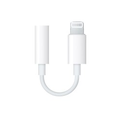Apple Lightning to 3.5 mm Headphone Jack Adapteris, Balta