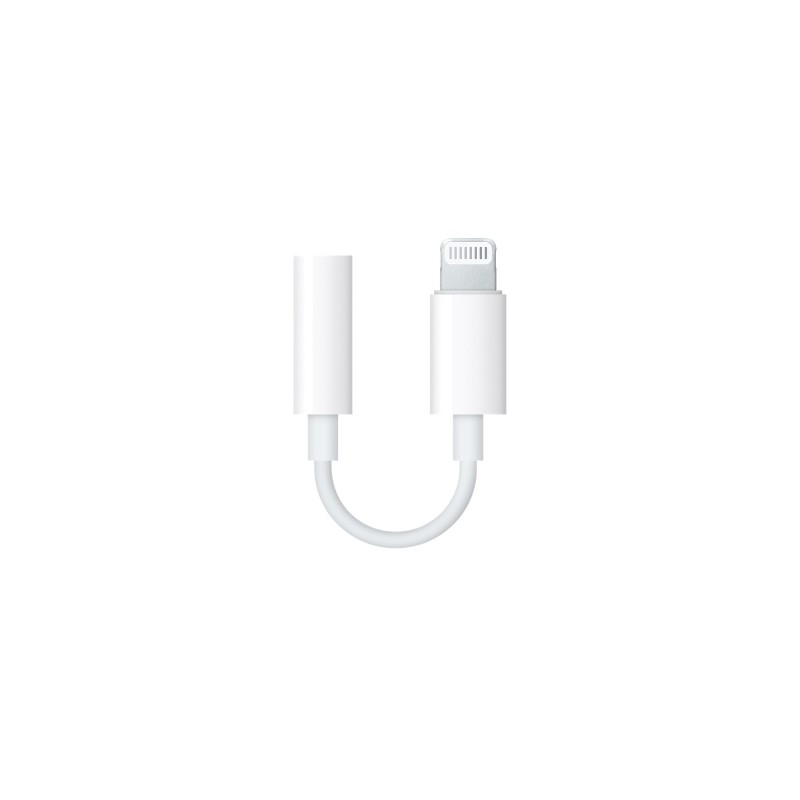 Apple Lightning to 3.5 mm Headphone Jack Adapteris, Balta