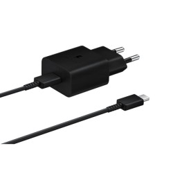 Samsung EP-T1510 15W AC Maitinimo adapteris USB-C + Kabelis USB-C, Juoda