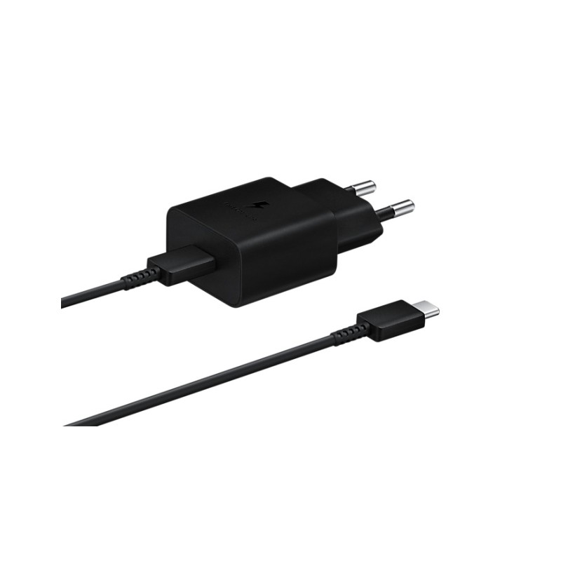 Samsung EP-T1510 15W AC Maitinimo adapteris USB-C + Kabelis USB-C, Juoda
