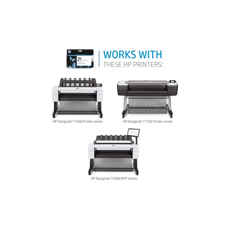 HP 730 (P2V63A) Rašalinė kasetė, Purpurinė (SPEC)