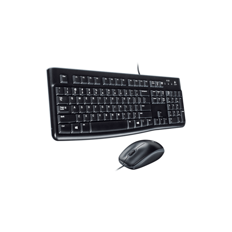 Klaviatūra laidinė Logitech MK120 Desktop USB - EER (US) (920-002563),  juoda