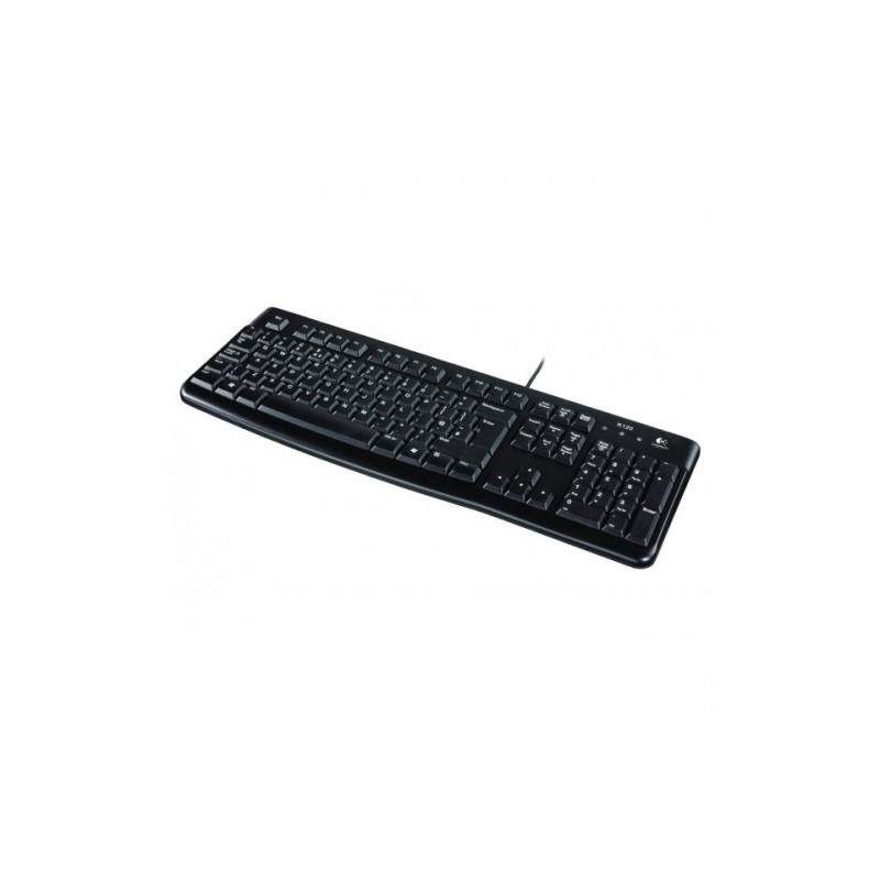 Klaviatūra laidinė Logitech K120 USB - EER (RUS) (920-002506),  juoda