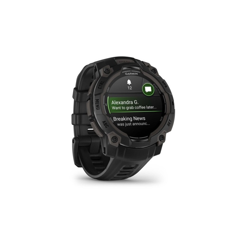 Garmin Instinct 3 Išmanusis laikrodis 45 mm AMOLED Black with Black Band