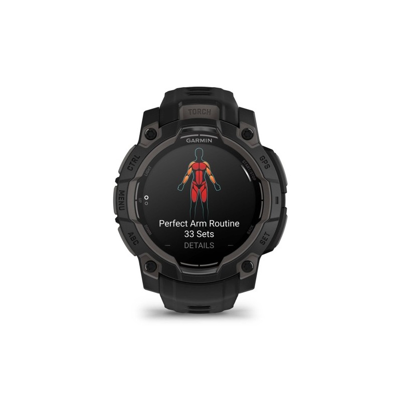 Garmin Instinct 3 Išmanusis laikrodis 45 mm AMOLED Black with Black Band