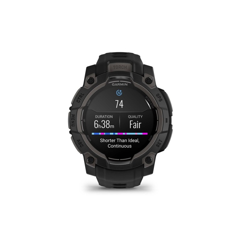 Garmin Instinct 3 Išmanusis laikrodis 45 mm AMOLED Black with Black Band