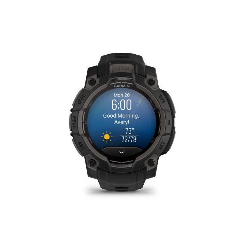 Garmin Instinct 3 Išmanusis laikrodis 45 mm AMOLED Black with Black Band